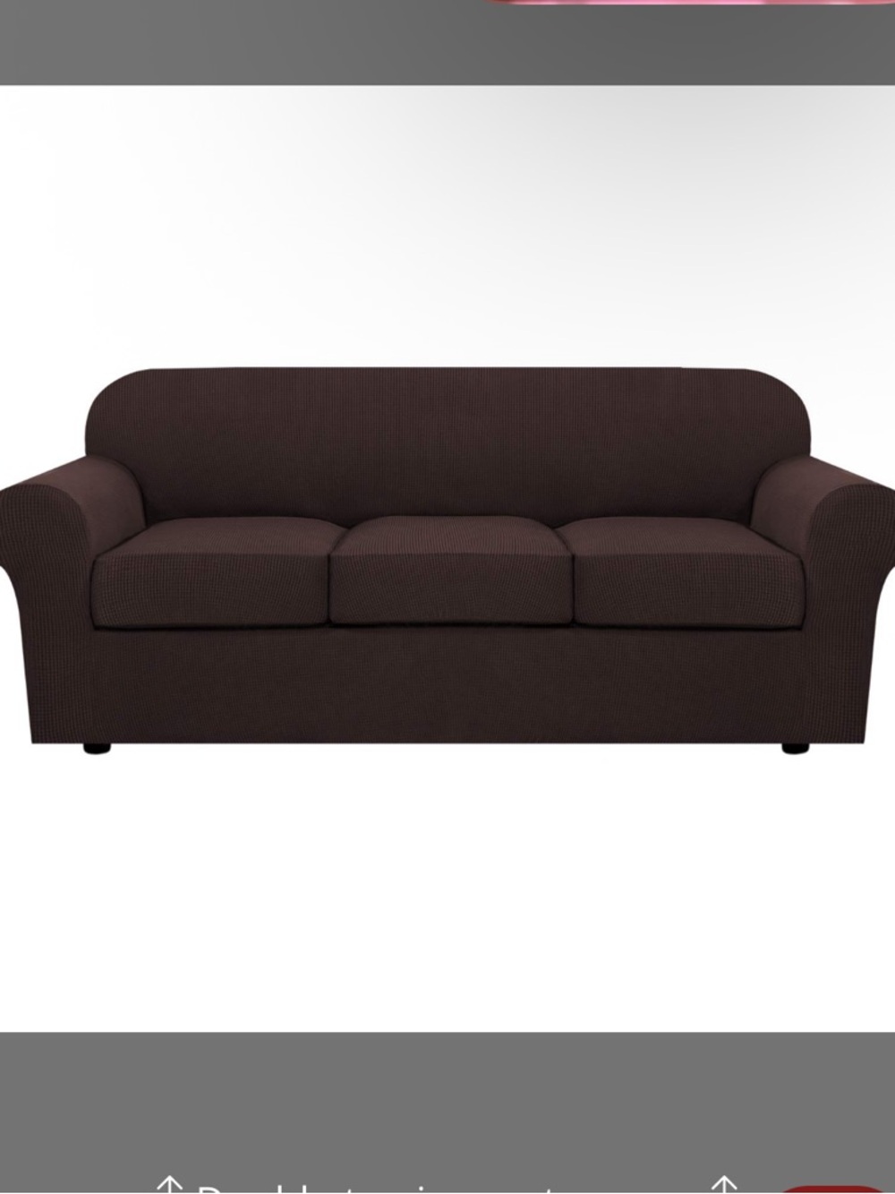 H.VERSAILTEX 4 Piece Stretch Sofa Covers For  Couch